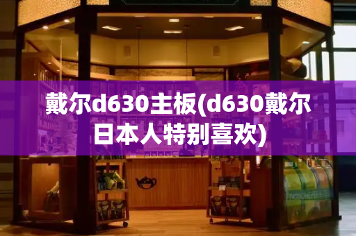 戴尔d630主板(d630戴尔日本人特别喜欢)-第1张图片-星选测评