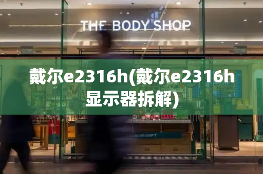 戴尔e2316h(戴尔e2316h显示器拆解)-第1张图片-星选测评