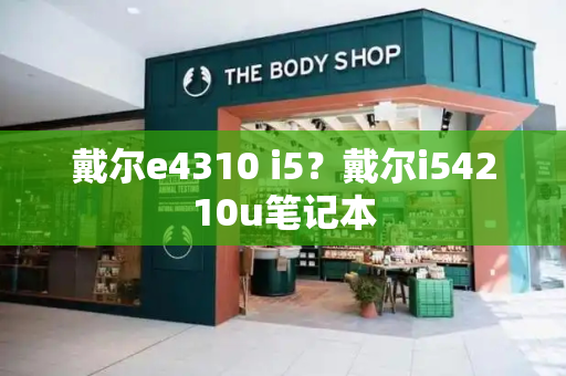 戴尔e4310 i5？戴尔i54210u笔记本-第1张图片-星选测评