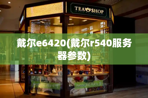 戴尔e6420(戴尔r540服务器参数)