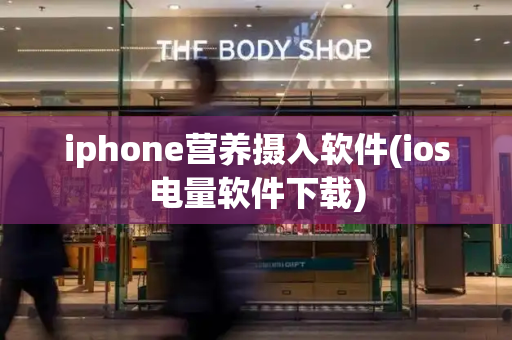 iphone营养摄入软件(ios电量软件下载)
