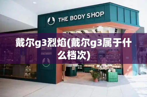 戴尔g3烈焰(戴尔g3属于什么档次)