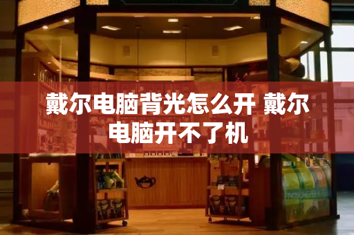 戴尔电脑背光怎么开 戴尔电脑开不了机-第1张图片-星选测评