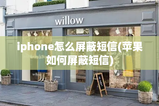 iphone怎么屏蔽短信(苹果如何屏蔽短信)