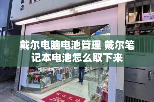 戴尔电脑电池管理 戴尔笔记本电池怎么取下来-第1张图片-星选测评