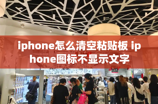 iphone怎么清空粘贴板 iphone图标不显示文字