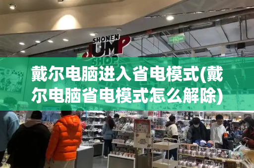 戴尔电脑进入省电模式(戴尔电脑省电模式怎么解除)