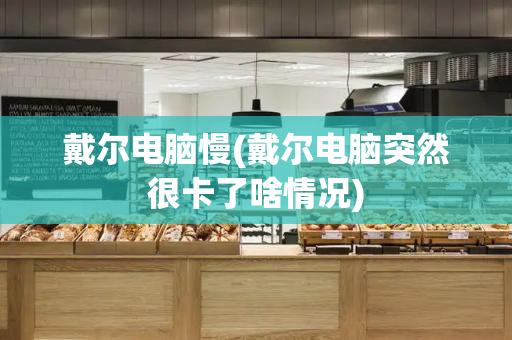 戴尔电脑慢(戴尔电脑突然很卡了啥情况)-第1张图片-星选测评