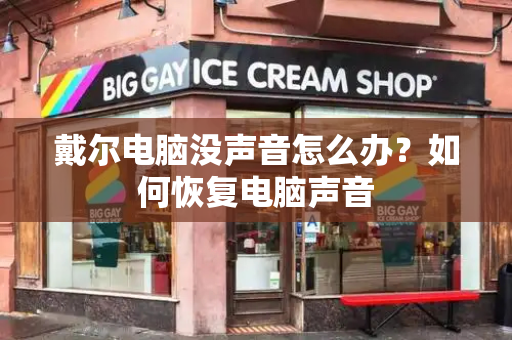 戴尔电脑没声音怎么办？如何恢复电脑声音