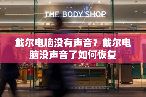 戴尔电脑没有声音？戴尔电脑没声音了如何恢复