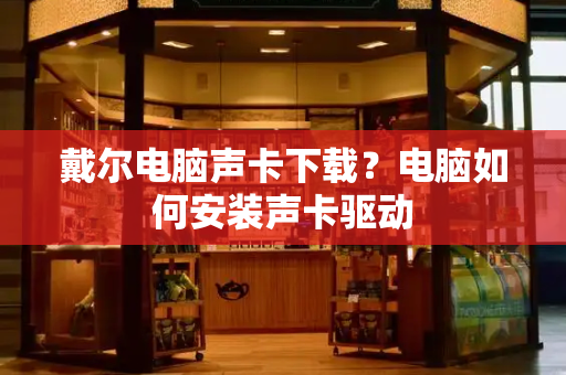 戴尔电脑声卡下载？电脑如何安装声卡驱动