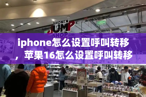 iphone怎么设置呼叫转移，苹果16怎么设置呼叫转移功能