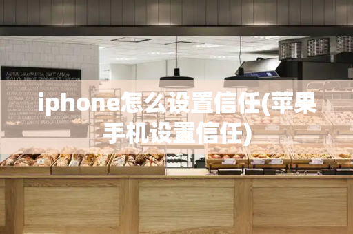 iphone怎么设置信任(苹果手机设置信任)