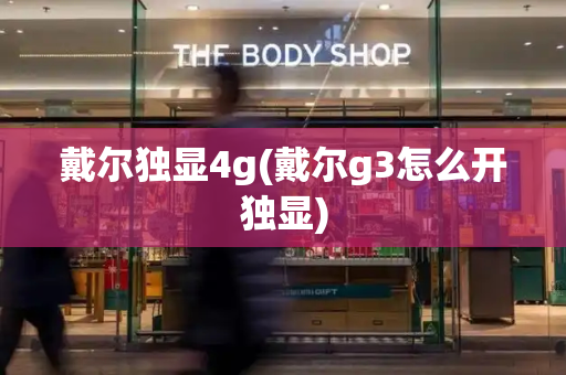 戴尔独显4g(戴尔g3怎么开独显)