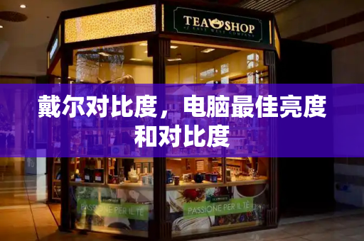 戴尔对比度，电脑最佳亮度和对比度-第1张图片-星选测评