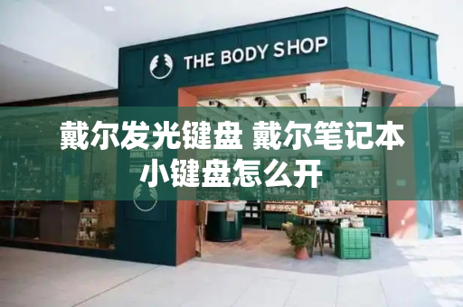 戴尔发光键盘 戴尔笔记本小键盘怎么开