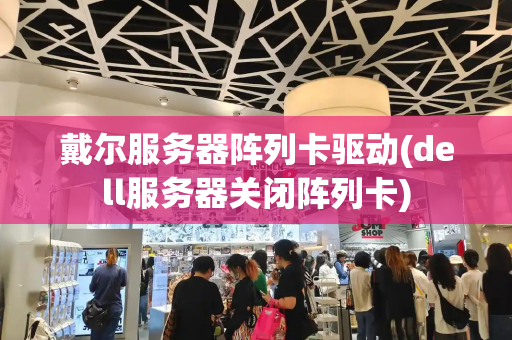 戴尔服务器阵列卡驱动(dell服务器关闭阵列卡)