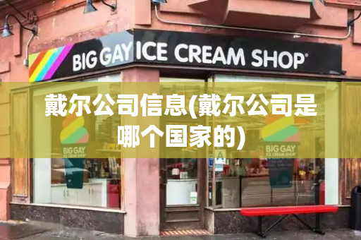 戴尔公司信息(戴尔公司是哪个国家的)