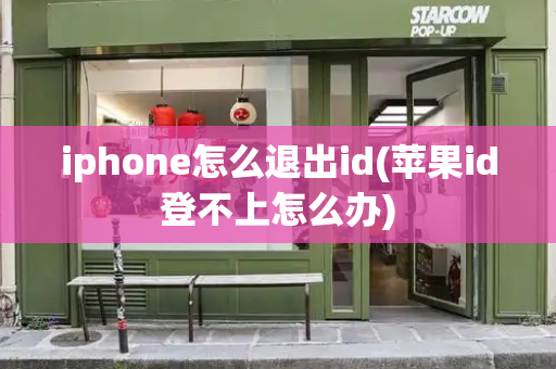 iphone怎么退出id(苹果id登不上怎么办)