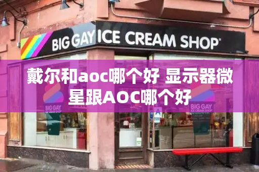 戴尔和aoc哪个好 显示器微星跟AOC哪个好-第1张图片-星选测评