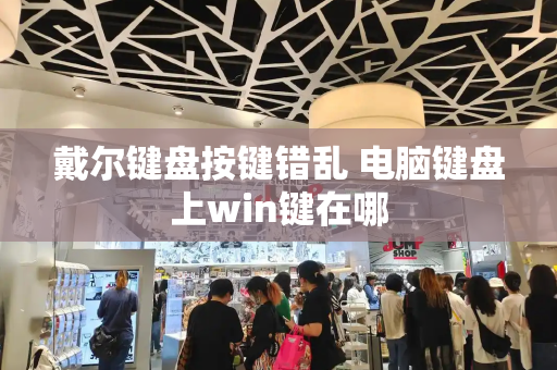 戴尔键盘按键错乱 电脑键盘上win键在哪-第1张图片-星选测评