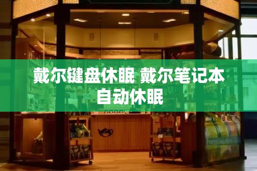 戴尔键盘休眠 戴尔笔记本自动休眠