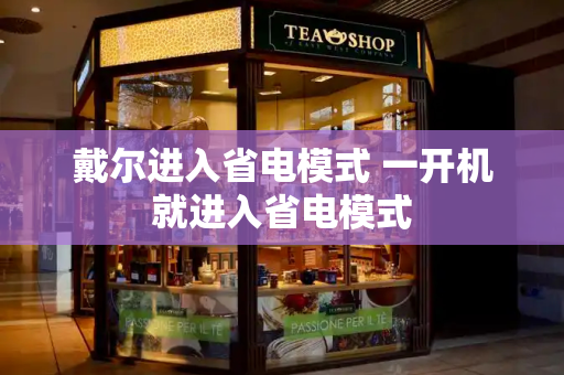 戴尔进入省电模式 一开机就进入省电模式