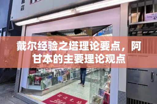 戴尔经验之塔理论要点，阿甘本的主要理论观点-第1张图片-星选测评
