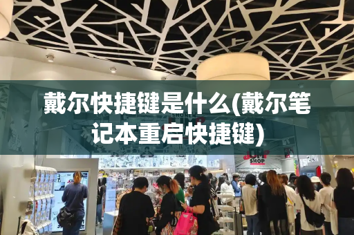 戴尔快捷键是什么(戴尔笔记本重启快捷键)
