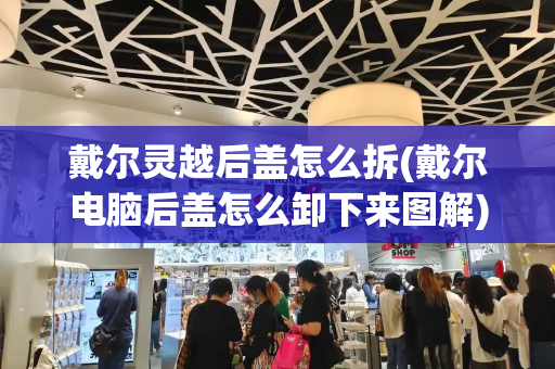 戴尔灵越后盖怎么拆(戴尔电脑后盖怎么卸下来图解)-第1张图片-星选测评