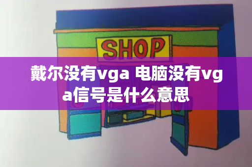 戴尔没有vga 电脑没有vga信号是什么意思