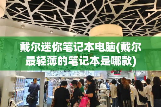 戴尔迷你笔记本电脑(戴尔最轻薄的笔记本是哪款)-第1张图片-星选测评