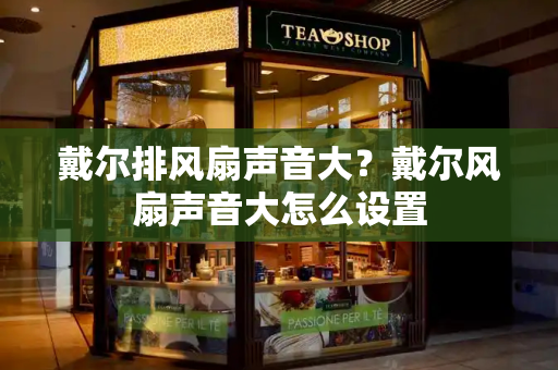 戴尔排风扇声音大？戴尔风扇声音大怎么设置-第1张图片-星选测评