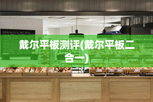 戴尔平板测评(戴尔平板二合一)