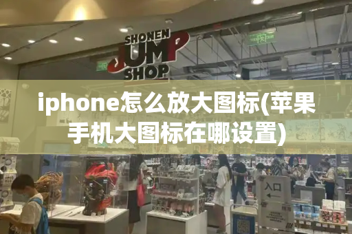 iphone怎么放大图标(苹果手机大图标在哪设置)