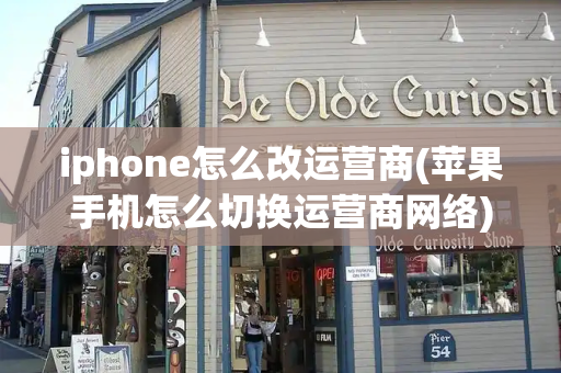iphone怎么改运营商(苹果手机怎么切换运营商网络)