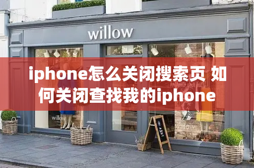 iphone怎么关闭搜索页 如何关闭查找我的iphone-第1张图片-星选测评
