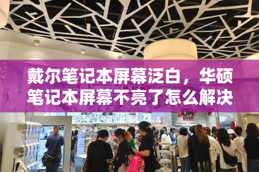 戴尔笔记本屏幕泛白，华硕笔记本屏幕不亮了怎么解决-第1张图片-星选测评
