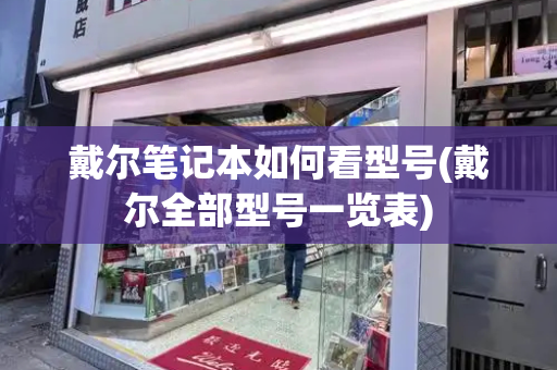戴尔笔记本如何看型号(戴尔全部型号一览表)-第1张图片-星选测评