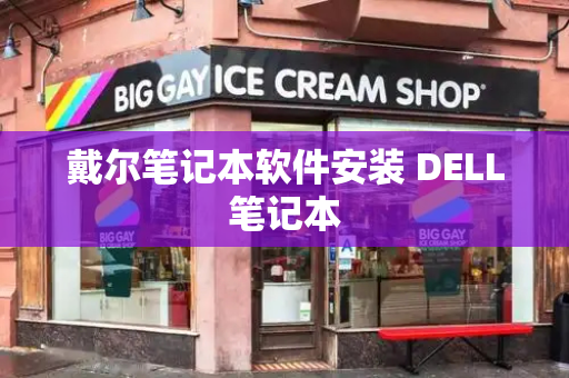 戴尔笔记本软件安装 DELL笔记本