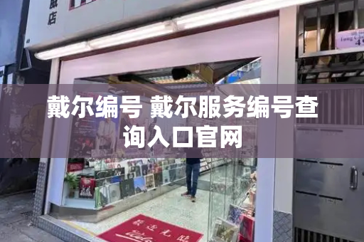 戴尔编号 戴尔服务编号查询入口官网