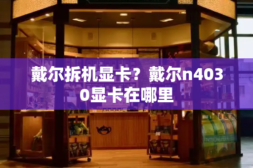 戴尔拆机显卡？戴尔n4030显卡在哪里-第1张图片-星选测评