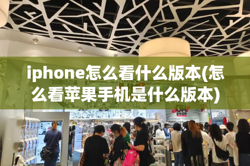 iphone怎么看什么版本(怎么看苹果手机是什么版本)-第1张图片-星选测评