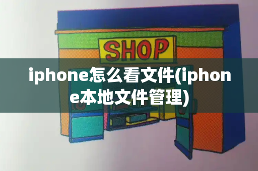 iphone怎么看文件(iphone本地文件管理)