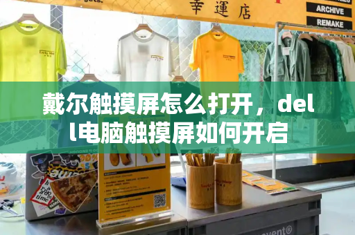 戴尔触摸屏怎么打开，dell电脑触摸屏如何开启