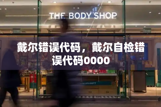 戴尔错误代码，戴尔自检错误代码0000