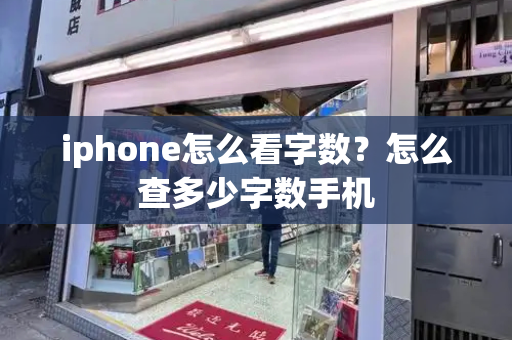 iphone怎么看字数？怎么查多少字数手机