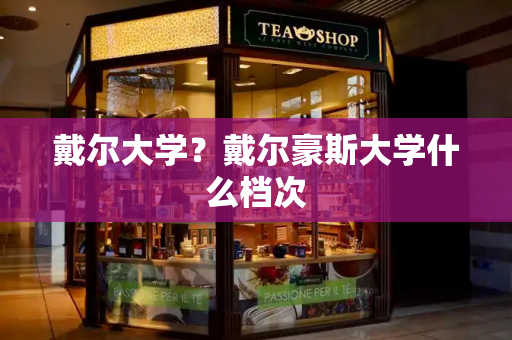 戴尔大学？戴尔豪斯大学什么档次-第1张图片-星选测评