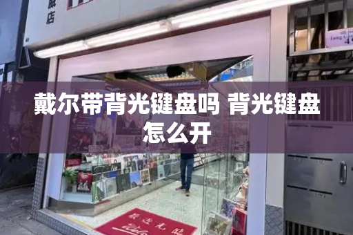 戴尔带背光键盘吗 背光键盘怎么开-第1张图片-星选测评
