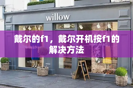 戴尔的f1，戴尔开机按f1的解决方法-第1张图片-星选测评